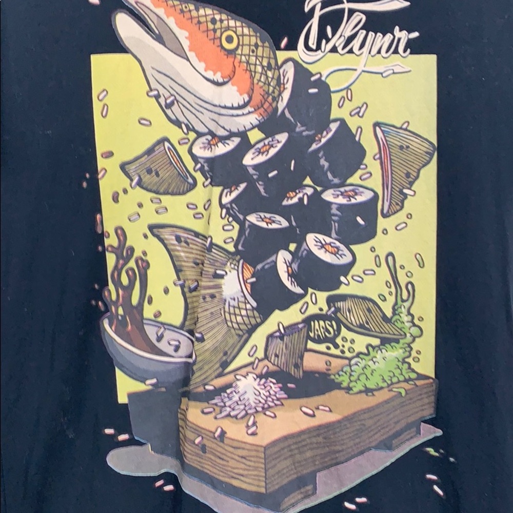 Dolly Noire made in Italy black tee shirt size Lg.